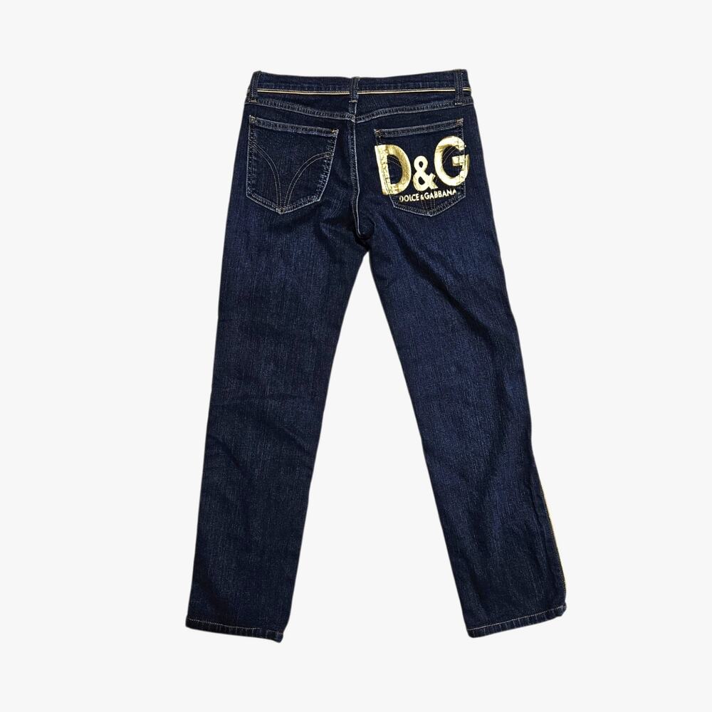 Y2k D&G Jeans Low-Rise Straight Leg Dolce & Gabbana - 29